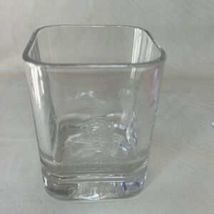 Crown Royal Square Rocks Glass 8 Oz 3 1/2 In Tall 2 3/4 Square Whiskey Shot 2000